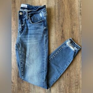 VERVET by Flying Monkey       Break Step Hem Mid Rise Ankle Skinny Jeans